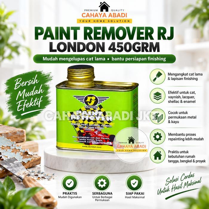 Premium Perontok Cat / Paint Remover Rj London 450Grm - Paint Remover Untuk Metal Kayu & Tembok -