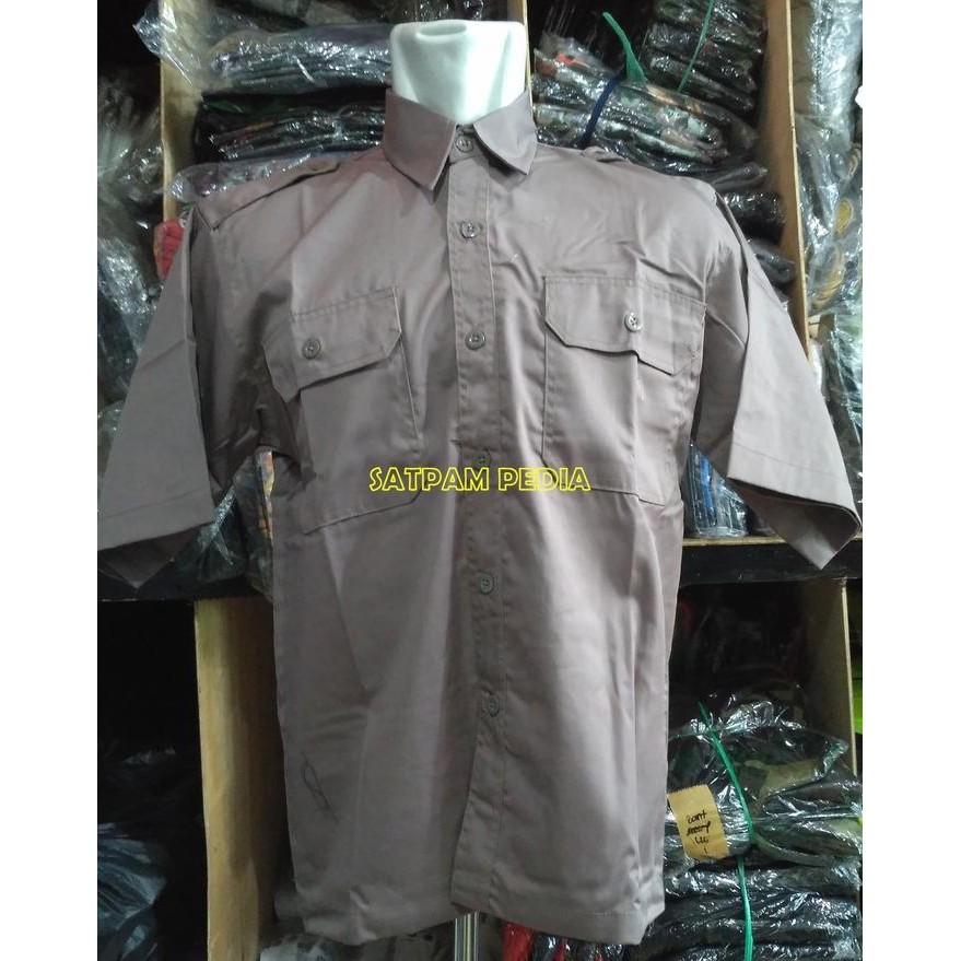 Seragam PDH Satpam Coklat - Seragam PDH Security Coklat