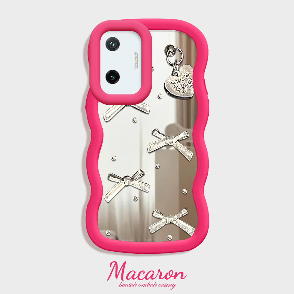 Casing Hp Untuk Xiaomi Poco F7 5G Mirror Cassing Phone Berbagai Warna Case Mode Love Kupu Kesing MKL