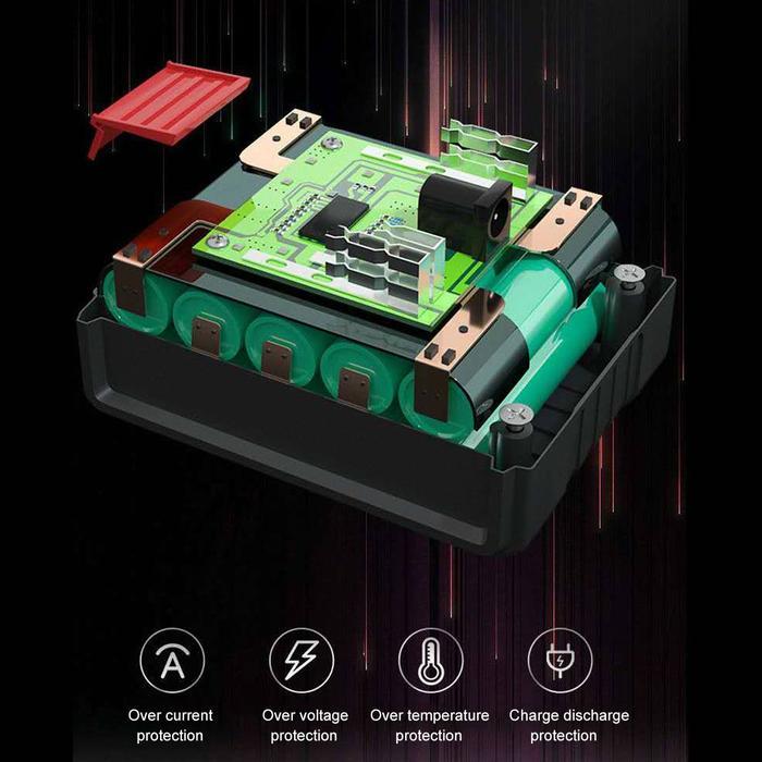 kytf- Set Alat Cuci Mobil Portable Jet Washer Water Spray Cordless Lbx