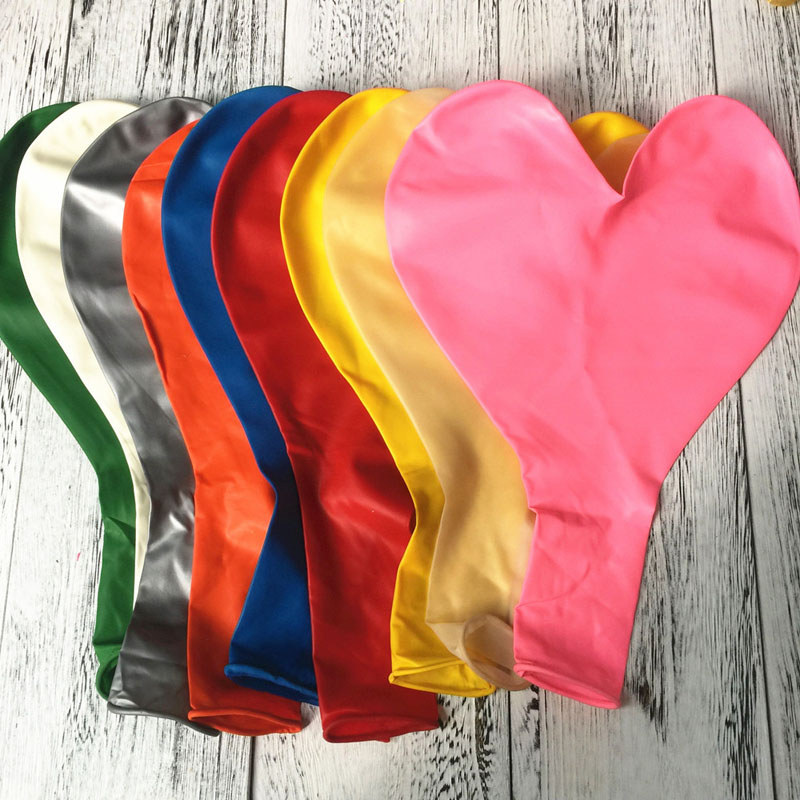 100pcs 36 Inch Large Giant Heart Love Latex Balloons Inflatable Wedding Decoration Party Supplies ZA