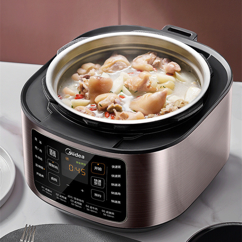 Electric Pressure Cooker Stainless Steel 2 Liner Pots Instant Pot Multicooker Slow Cooker 5L Large C