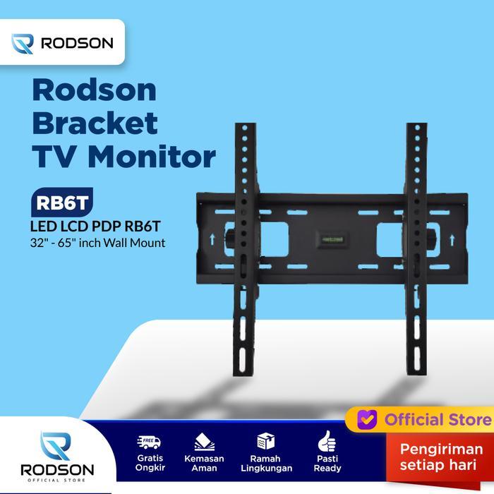 PROMO Bracket TV LED LCD Rodson RB6T 32 - 65 Inch Flat Panel TV Wall Mount TERBARU