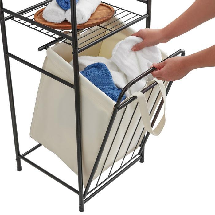 Informa Brody Rak Kamar Mandi 2 Tingkat Dengan Keranjang Laundry