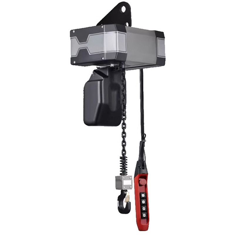 Silent version 220V chain electric hoist 1 ton 2 ton low clearance running chain type 380V crane ele