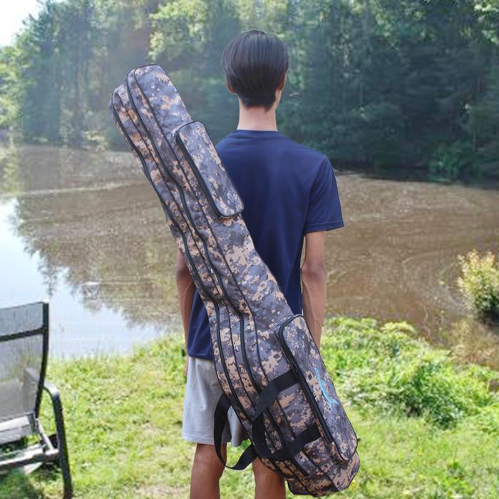 Tas Pancing Motif Loreng Army Double 2 Ruang Ukuran 80/100/120 Cm Original