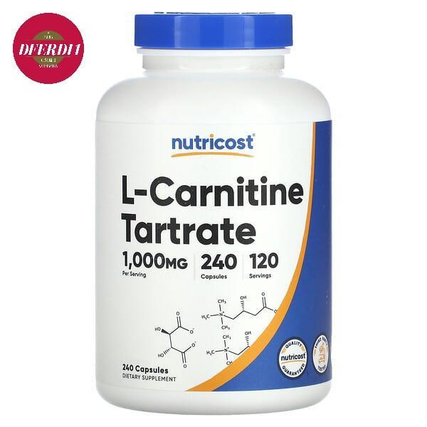 Nutricost L-Carnitine Tartrate 1000 mg 240 Caps