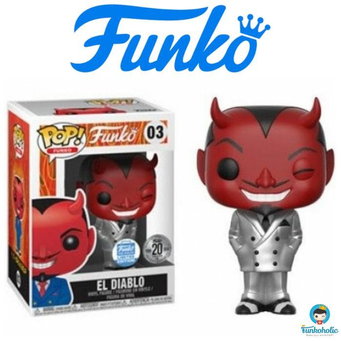 Funko Pop Spastik Plastik El Diablo Silver Suit Funko-Shop Exclusive
