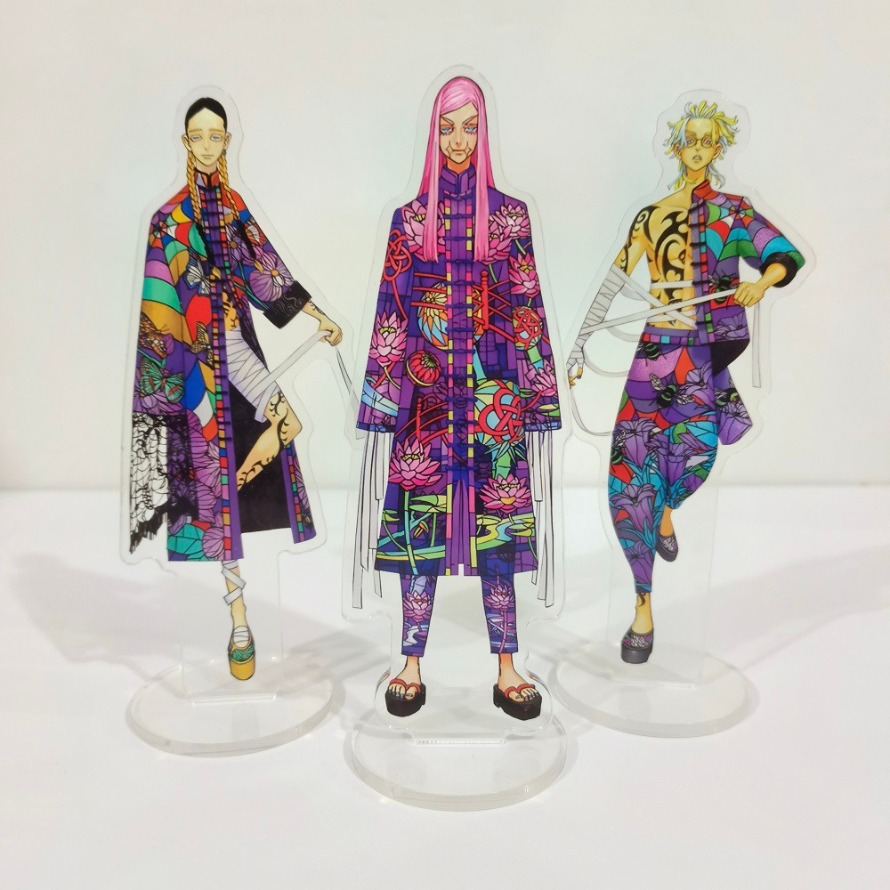 Anime Tokyo Revengers Figure Cosplay Acrylic Stand Ran Rindo Haitani Original Doujin El Plate