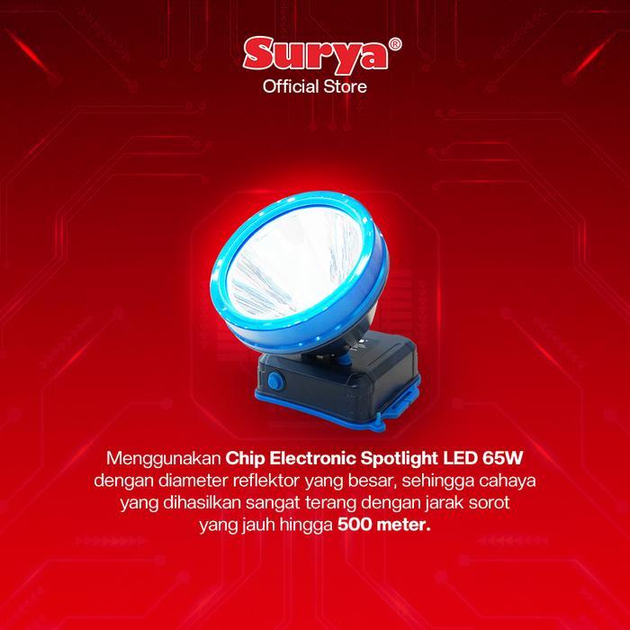 qzy1- Surya Lampu Senter Kepala Led Syh L655A Rechargeable