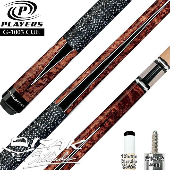 Players G-1003 Pool Cue - Maple Billiard Stick Stik Biliar Player Play