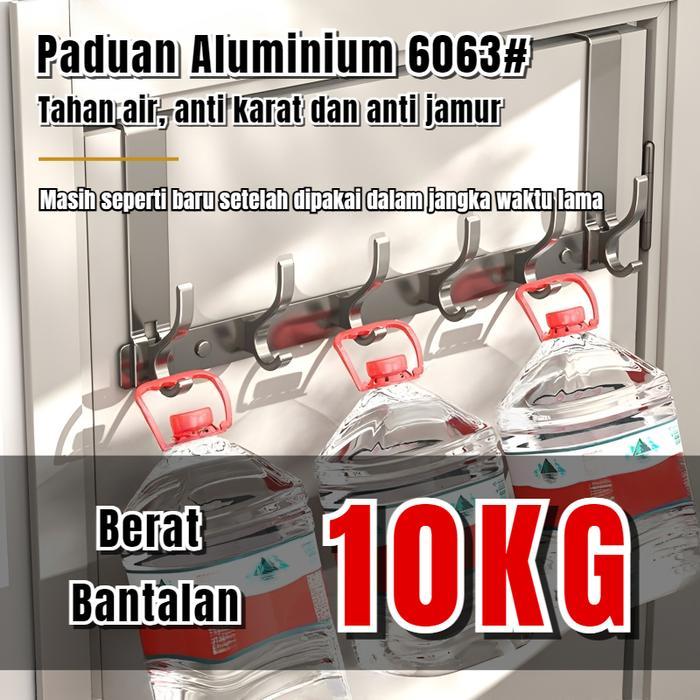 farme- Gantungan Baju Pintu Aluminium Pintu Belakang Tas Gantungan Dinding Kamar Tidur Kamar