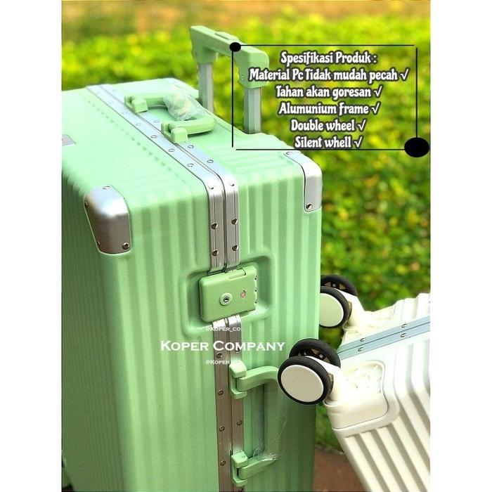 Grizelle Koper 20 Inch Kabin 24 Inch Bagasi / Aluminium Frame Non Zipper Tahan Air / Koper Travel