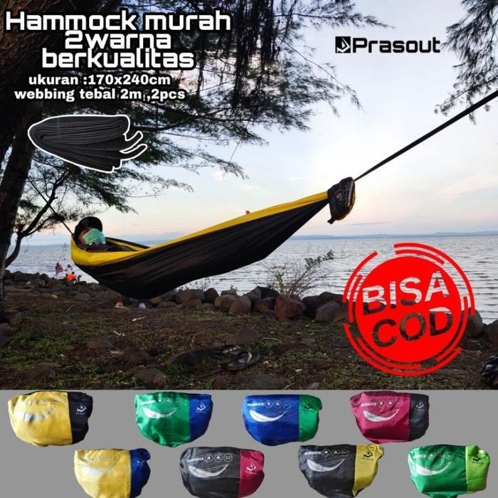 Eiger - HAMMOCK MURAH DUA WARNA PRASOUT BEBAN MAX 150KG /HAMMOCK 2COLOR PRASOUT ORIGINAL