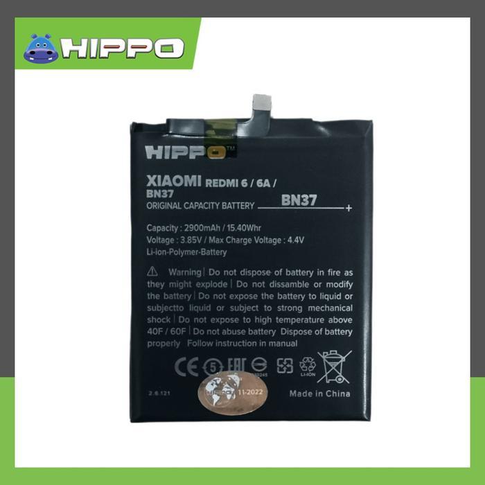 HEN HIPPO BATERAI UNTUK SERI XIAOMI REDMI 6 6A BN37 2900 MAH