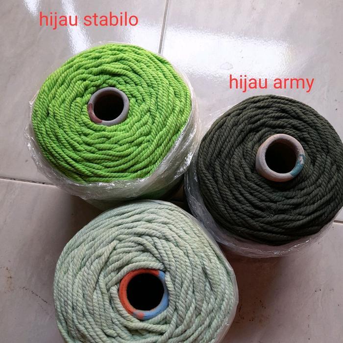 Benang katun macrame 4mm 100 gram ( 1 gulung)