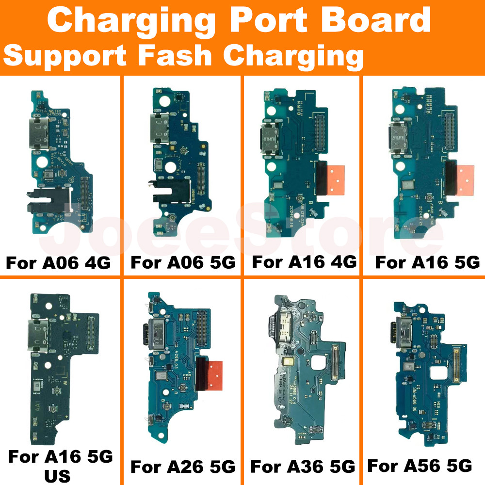 1pcs Charging Port Board For Samsung A56 A36 A26 A16 A06 4G 5G Microphone Module Fast Charge