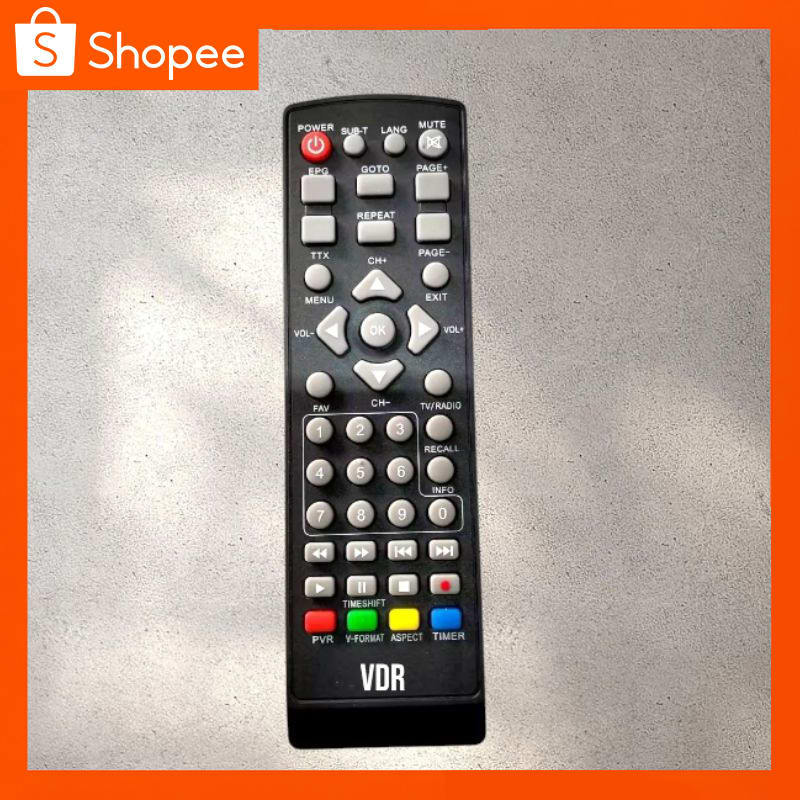Remot Set Top Box VDR/Remote Stb VDR TANPA SETTING - LANGSUNG PAKAI