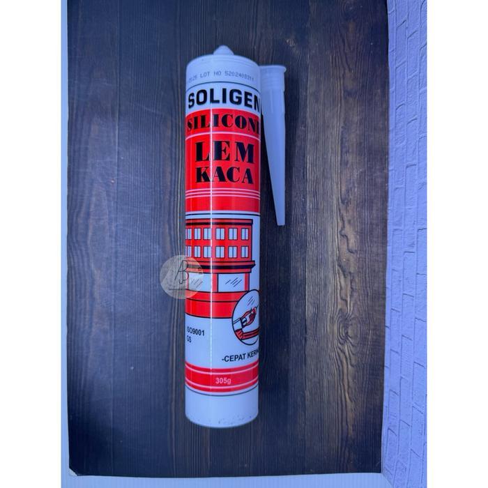 Terlaris SOLIGEN Lem Botol SOLIGEN ASAM / Lem Sealant Botol SOLIGEN ASAM / Lem Silicone Glass