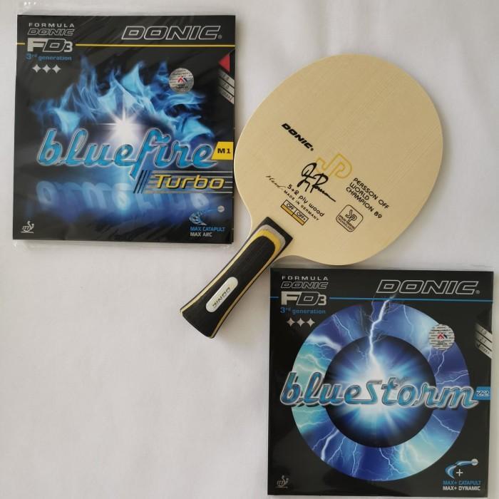 Imaginativer// Donic Bat Tenis Meja Persson Champion 89 Dengan Karet Bluefire M1 Turbo & Bluestorm