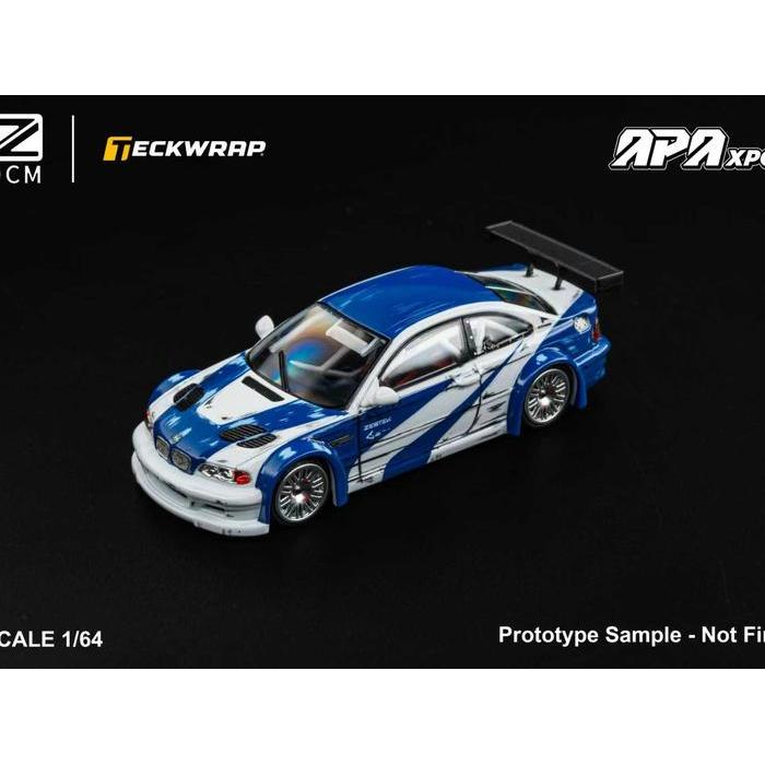 Ready DCM TECKWRAP 1/64 BMW M3 GTR Need for Speed Comics Foshan Limited Edition APAXPO - Diecast