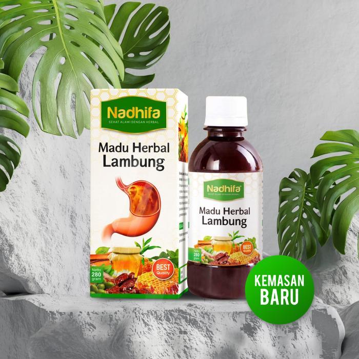 Madu Herbal Lambung Nadhifa / Madu Sehat Lambung Nadhifa 280gr - Madu Spesialis Maag & Typus