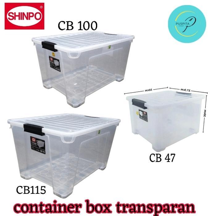 Terlaris Container Box Plastik Shinpo Transparan Varian , & Kargo
