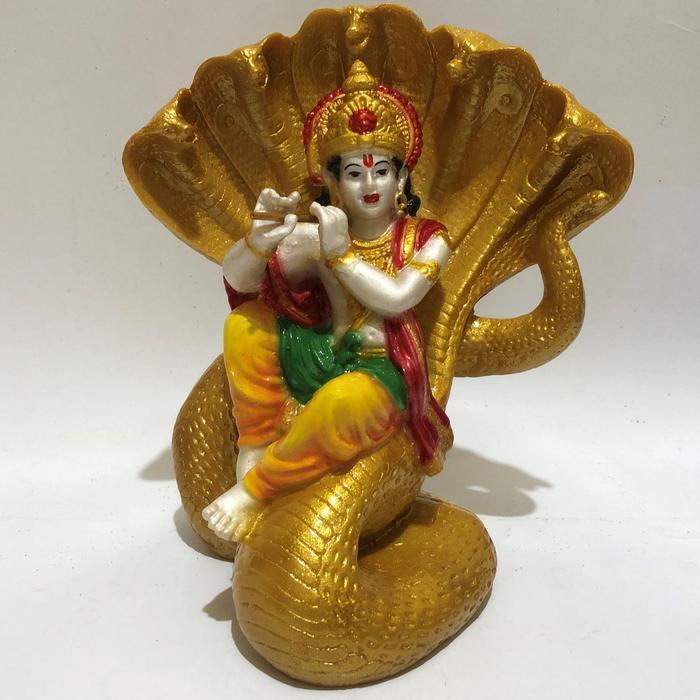 Olaimarket- Patung Dewa Krishna Bermain Suling/Krishna/Patung Krishna/Patung Krisna/Krishna Duduk