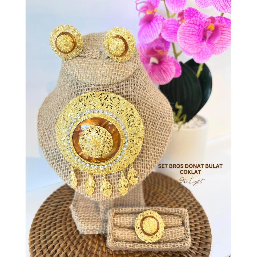 STARLIGHT BALI - Set Bros Donat (bros, anting, cincin) Anting Cincin / Bros Alpaka / Bros Bali