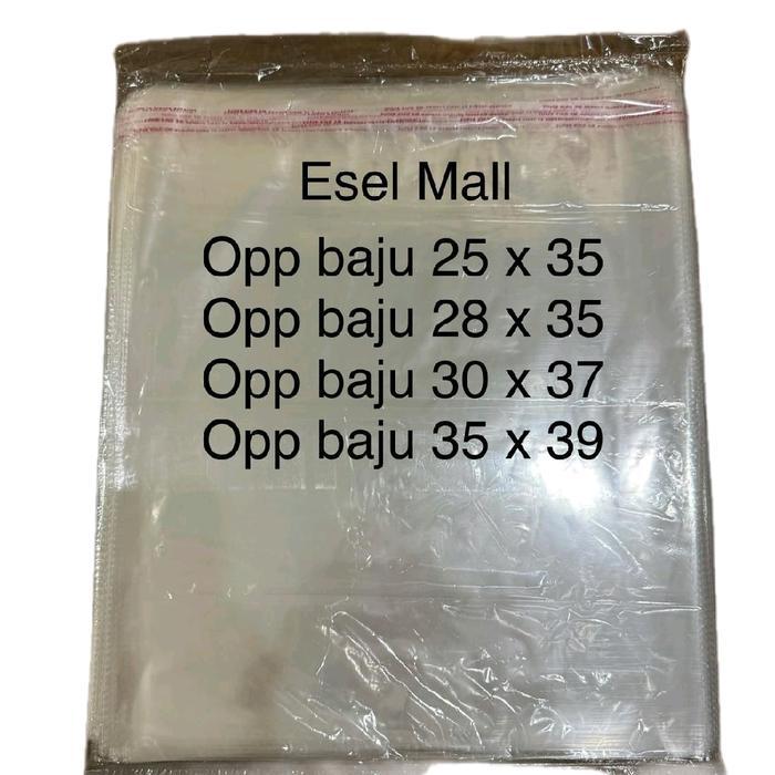Plastik Opp Baju/Plastik Packing Bening /Plastik Opp Seal Baju