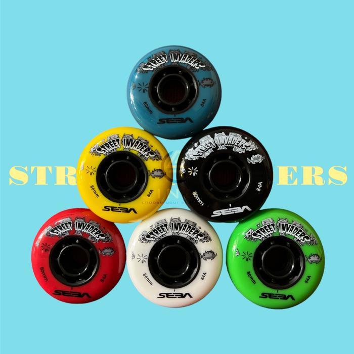 TERBARU WHEEL RODA INLINE SKATE SEBA STREET INVADERS