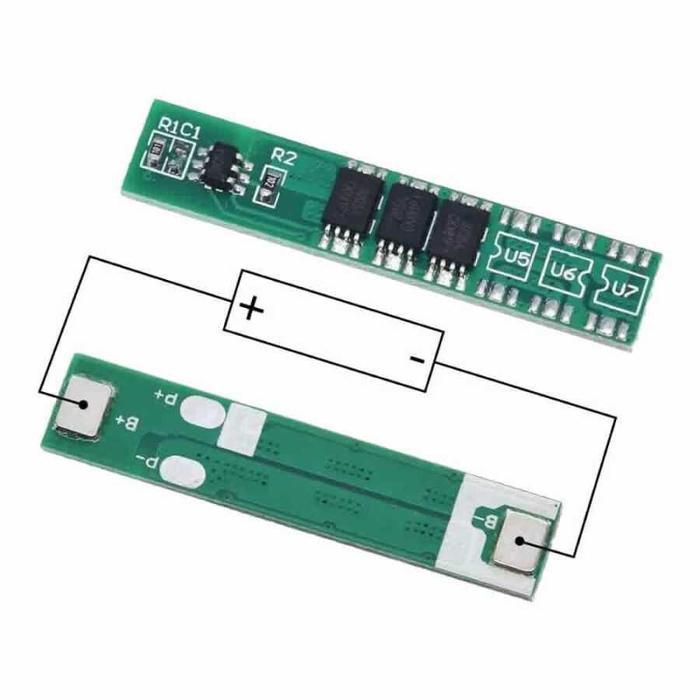 Modul BMS 1S 6A 7.5A 12A 3.7V 3.7Volt 4.2V Charger Protection Baterai Lion 18650 - 6A 3Mof