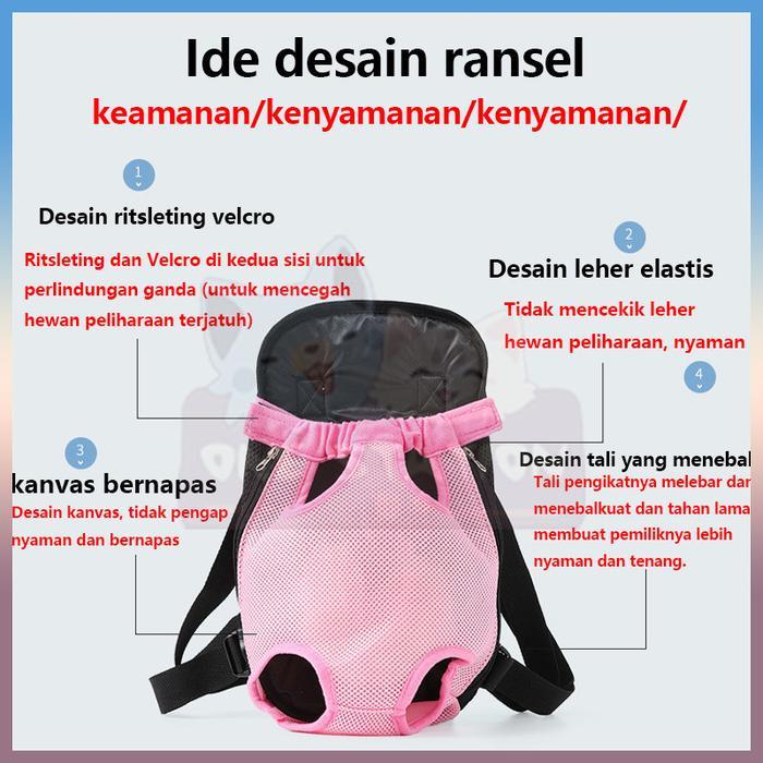 Pet Carrier Gendongan Kucing Carrier Anjing Kucing Gendongan Tas Travel Kucing