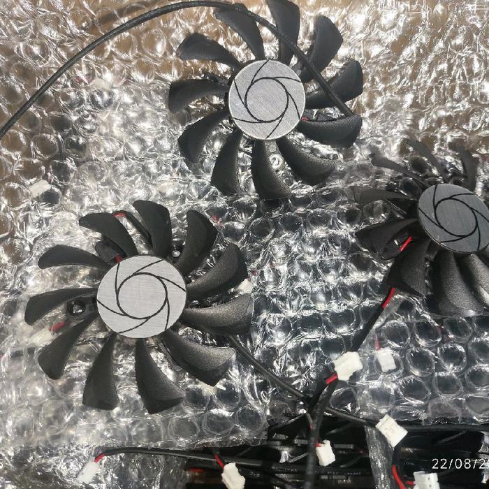 Ada Stok Fan Vga MSI aero gtx 1030 750 ti 740 730 r9 270x 280x r7 250 ITX 75mm 2pin