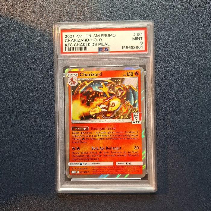 Charizard KFC promo PSA 9 pokemon Indonesia 2021 - Tus2026