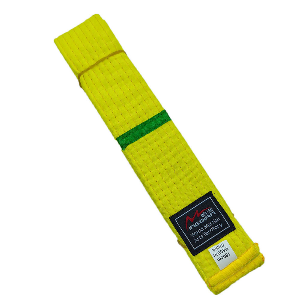 ITF INTERNATIONAL TAEKWONDO FEDERATION Belt, Yellow Green White Blue Red, Junior Intermediate