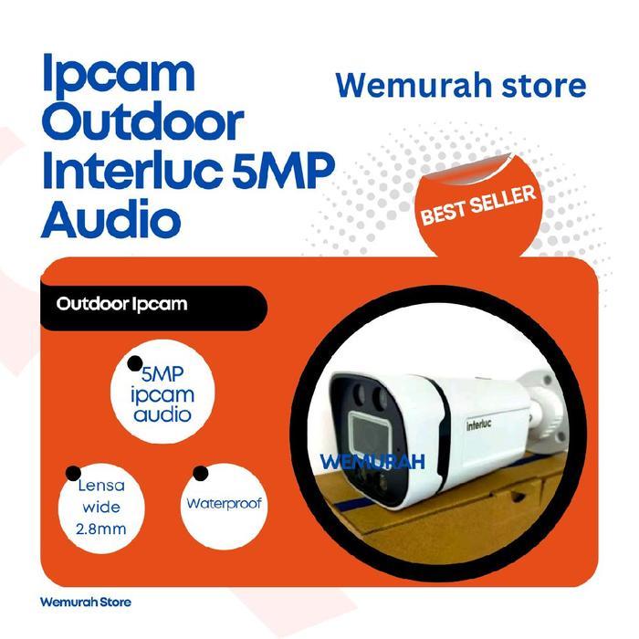 Ipcam Outdoor Colorvu 5MP Interluc - Cctv Ipcam Interluc 5MP Colorvu
