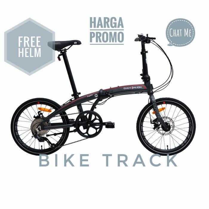 Dahon Ion Eugene Grey Strip Red Sepeda Lipat Special Color - Grey Matte