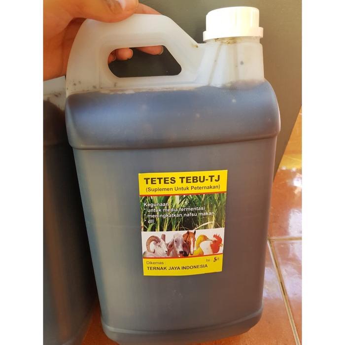BEST SELLER MOLASE TETES TEBU MURNI KEMASAN DERIJEN ISI 5 LITER SUPLEMEN SAPI KAMBING DOMBA AYAM