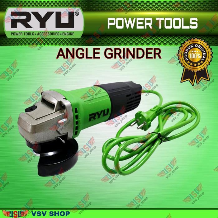 Ryu Gurinda Tangan 4" Rsg100-3 / Angle Grinder 4" Rsg100-3