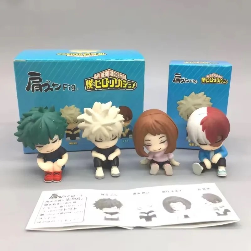 My Hero Aademia Anime Figure Todoroki Shouto Uraraka Ohako Q Version Doll el olletion Statue Gift