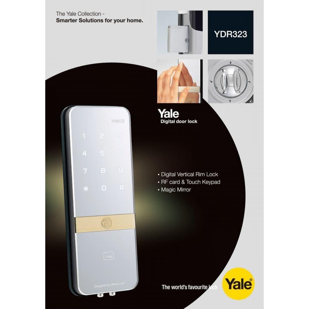 Cunda Shop - Kunci Pintu Digital Yale Ydr 323 / Digital Door Lock Ydr 323 Terbaru 