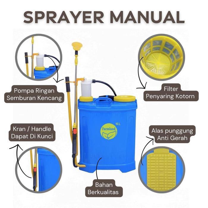 Sprayer Gendong Manual 16 Liter / Sprayer Manual 16 Liter / Alat Semprotan Hama Manual 16 Liter