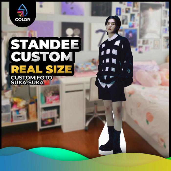 PROMO Standee Human Custom Real Size Impraboard Cardboard 180cm / 70cm Standee KPOP Human Standee
