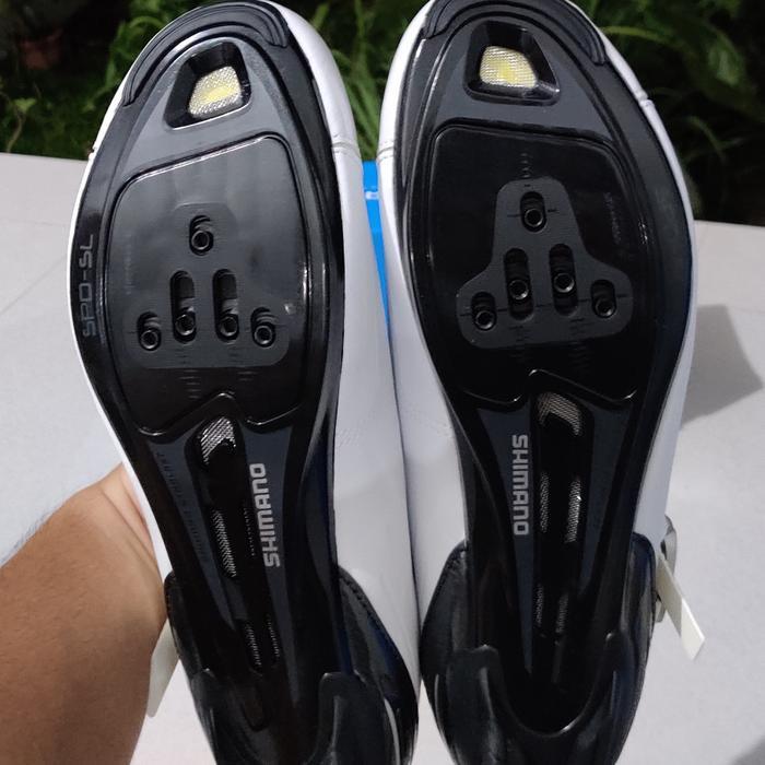 Kindemart- Sepatu Sepeda Cleat Roadbike Shimano Rp3 White