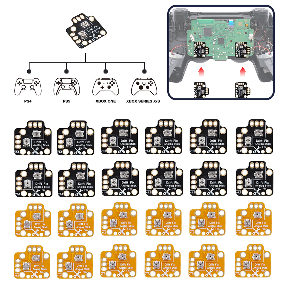 1-30PCS Gamepad Joystick Drift Rep Board Analog Thumb Stick Drift Fix Mod for One