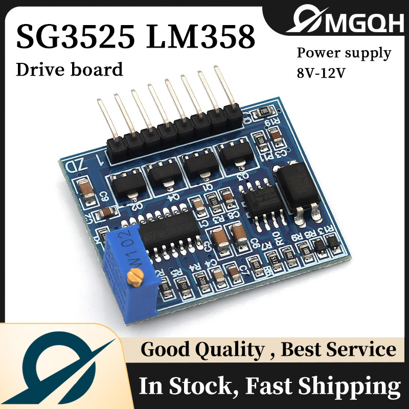 SG3525 LM358 Inverter Driver Board DC12V-24V Mixer Preamp Drive Module High-Frequency Adjustable 1A