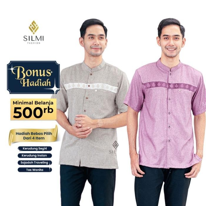 Baju Lebaran Wanita 2025 Couple Keluarga Muslim Pasangan Family Set Premium Silmi Inayah Family