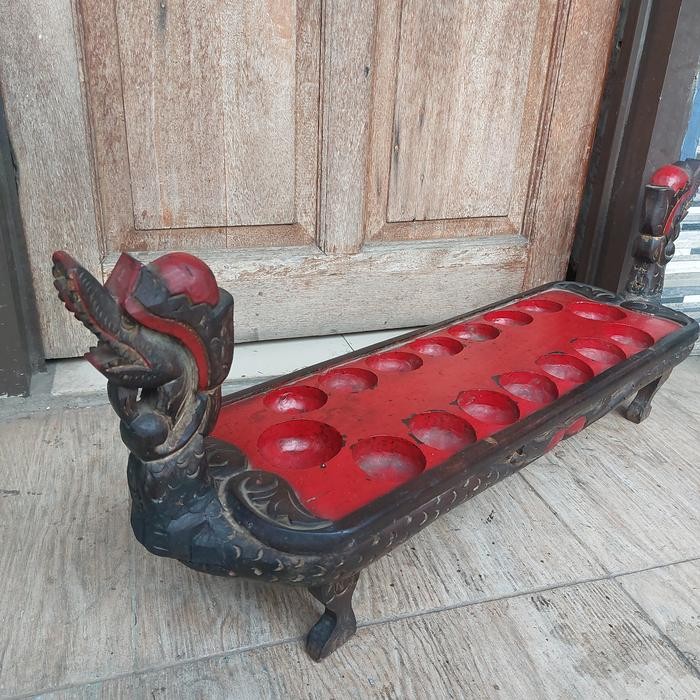 DAKON CONGKLAK NAGA DARI KAYU JATI 85 CM KODE 603