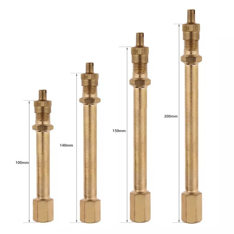 IMPORT Car Tire Valve Stem Tire Valve Extension Rod Brass Tire Valve Extension Straight Bore for